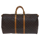 LOUIS VUITTON Monogram Keepall Bandouliere 55 Boston Bag M41414 LV Auth MY271-13