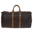 LOUIS VUITTON Monogram Keepall Bandouliere 55 Boston Bag M41414 LV Auth MY271-2