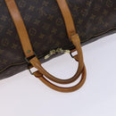 LOUIS VUITTON Monogram Keepall Bandouliere 55 Boston Bag M41414 LV Auth MY271-7