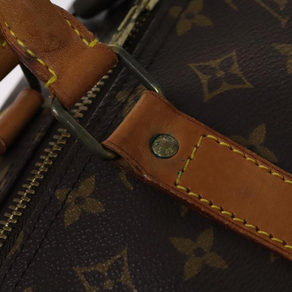 LOUIS VUITTON Monogram Keepall 60 Boston Bag M41422 LV Auth MY273