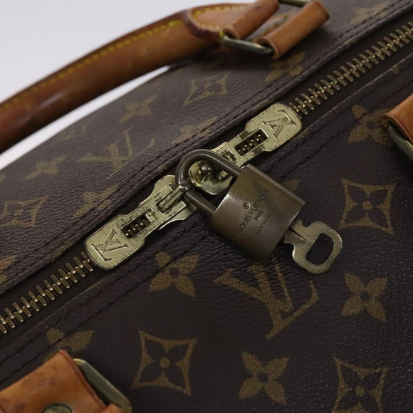LOUIS VUITTON Monogram Keepall 60 Boston Bag M41422 LV Auth MY273