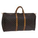 LOUIS VUITTON Monogram Keepall 60 Boston Bag M41422 LV Auth MY273-1