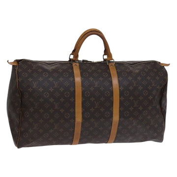 LOUIS VUITTON Monogram Keepall 60 Boston Bag M41422 LV Auth MY273