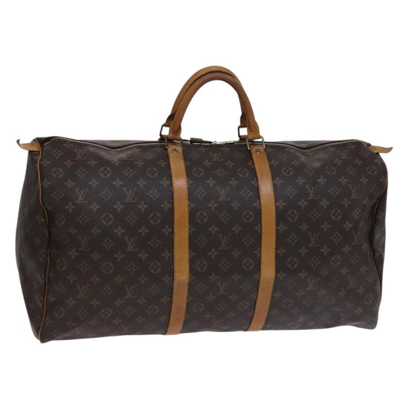 LOUIS VUITTON Monogram Keepall 60 Boston Bag M41422 LV Auth MY273