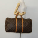 LOUIS VUITTON Monogram Keepall 60 Boston Bag M41422 LV Auth MY273-21