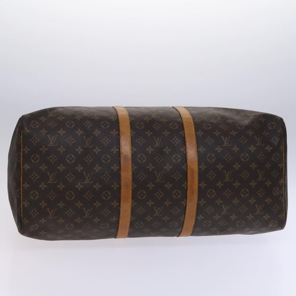 LOUIS VUITTON Monogram Keepall 60 Boston Bag M41422 LV Auth MY273