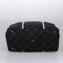 CHANEL New Travel line Boston Bag Nylon 2way Black CC Auth MY277-5
