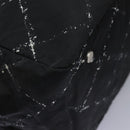 CHANEL New Travel line Boston Bag Nylon 2way Black CC Auth MY277-17