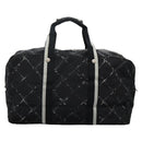 CHANEL New Travel line Boston Bag Nylon 2way Black CC Auth MY277-13