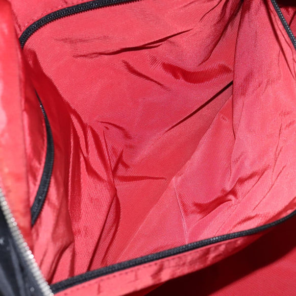 CHANEL New Travel line Boston Bag Nylon 2way Black CC Auth MY277