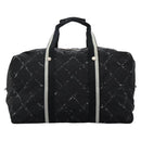CHANEL New Travel line Boston Bag Nylon 2way Black CC Auth MY277-2
