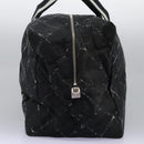 CHANEL New Travel line Boston Bag Nylon 2way Black CC Auth MY277-3