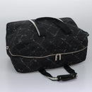 CHANEL New Travel line Boston Bag Nylon 2way Black CC Auth MY277-6