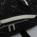 CHANEL New Travel line Boston Bag Nylon 2way Black CC Auth MY277-14