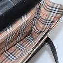 BURBERRY Shoulder Bag Leather Black Auth MY280-16