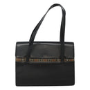 BURBERRY Shoulder Bag Leather Black Auth MY280-2