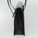 BURBERRY Shoulder Bag Leather Black Auth MY280-5