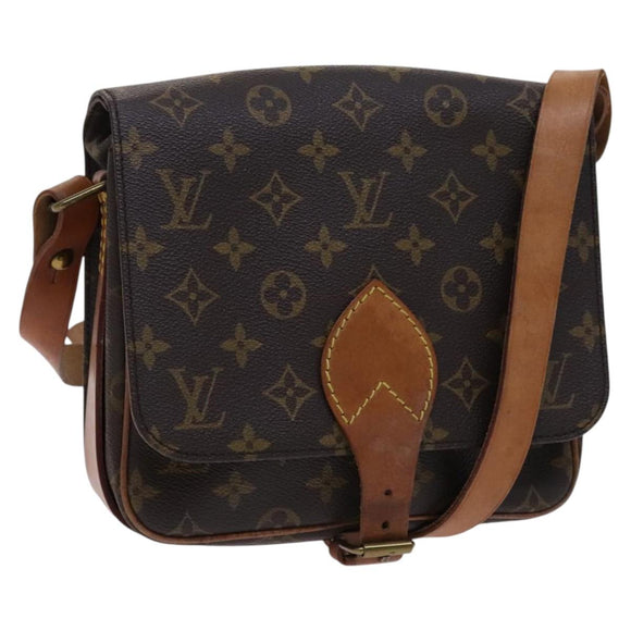 LOUIS VUITTON Monogram Cartouchiere MM Shoulder Bag M51253 LV Auth MY282