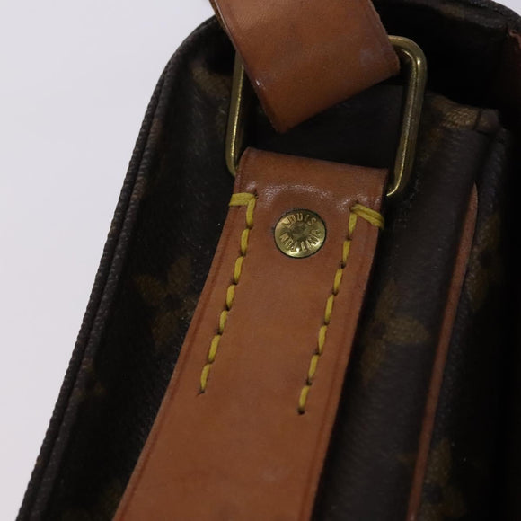 LOUIS VUITTON Monogram Cartouchiere MM Shoulder Bag M51253 LV Auth MY282