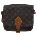LOUIS VUITTON Monogram Cartouchiere MM Shoulder Bag M51253 LV Auth MY282-13