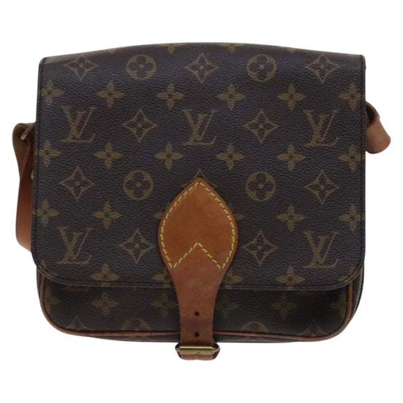 LOUIS VUITTON Monogram Cartouchiere MM Shoulder Bag M51253 LV Auth MY282