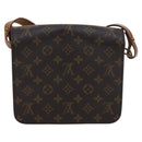 LOUIS VUITTON Monogram Cartouchiere MM Shoulder Bag M51253 LV Auth MY282-2