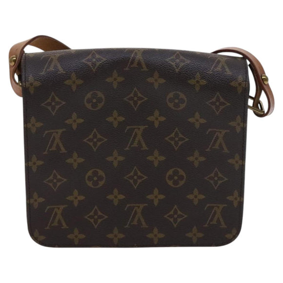LOUIS VUITTON Monogram Cartouchiere MM Shoulder Bag M51253 LV Auth MY282