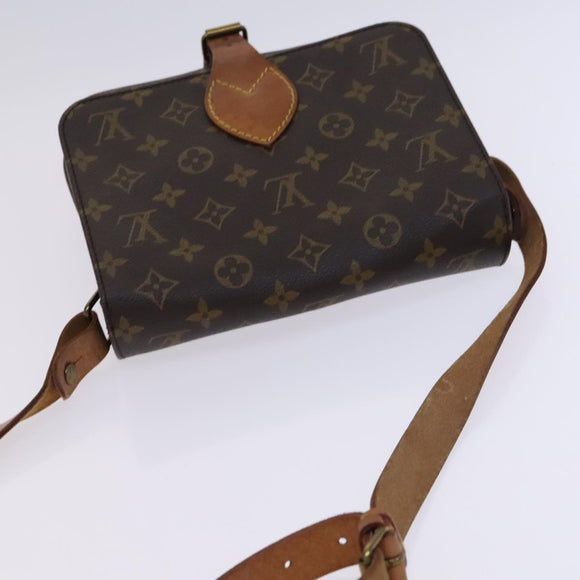 LOUIS VUITTON Monogram Cartouchiere MM Shoulder Bag M51253 LV Auth MY282