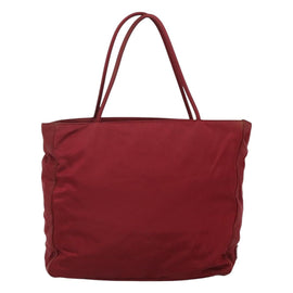 PRADA Tote Bag Nylon Red Auth MY293 - 0