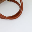 MCM Vicetos Logogram Boston Bag PVC Leather Brown Auth MY295-7