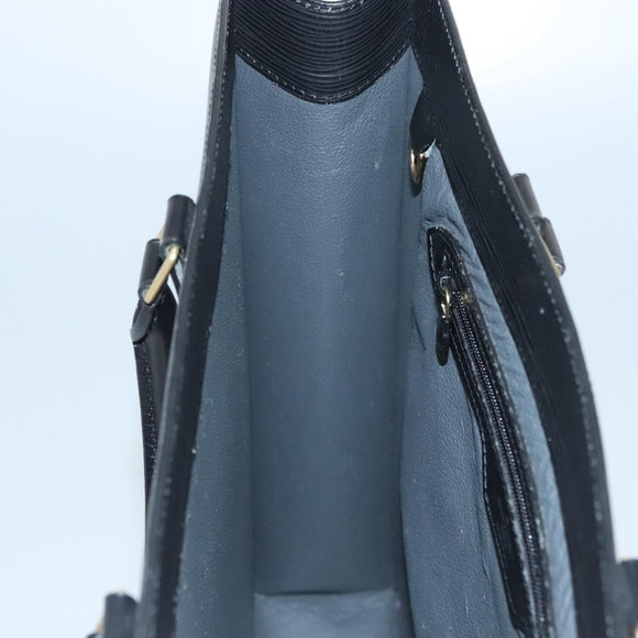 LOUIS VUITTON Epi Sac Plat Hand Bag Black M59082 LV Auth MY299