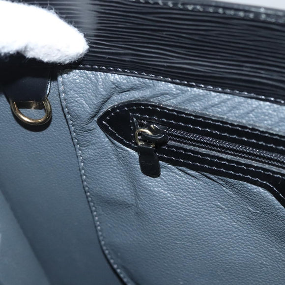 LOUIS VUITTON Epi Sac Plat Hand Bag Black M59082 LV Auth MY299