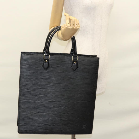 LOUIS VUITTON Epi Sac Plat Hand Bag Black M59082 LV Auth MY299
