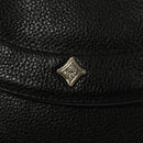 MCM Chain Shoulder Bag Leather Black Gold Auth MY306-17