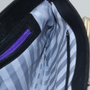 MCM Chain Shoulder Bag Leather Black Gold Auth MY306-19