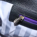 MCM Chain Shoulder Bag Leather Black Gold Auth MY306-21