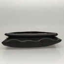 MCM Chain Shoulder Bag Leather Black Gold Auth MY306-5