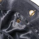 CHANEL COCO Mark Chain Tote Bag Caviar Skin Black CC Auth MY307-22