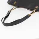 CHANEL COCO Mark Chain Tote Bag Caviar Skin Black CC Auth MY307-7