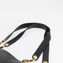 CHANEL COCO Mark Chain Tote Bag Caviar Skin Black CC Auth MY307-5