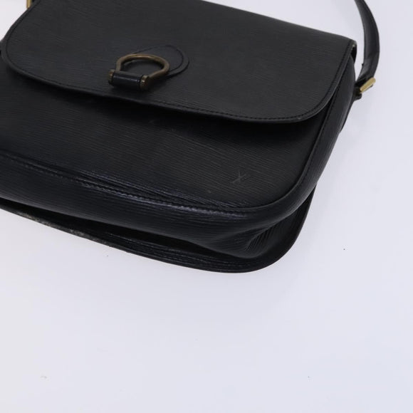 LOUIS VUITTON Epi Saint Cloud GM Shoulder Bag Black Noir M52192 LV Auth MY308