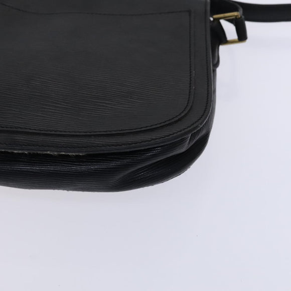 LOUIS VUITTON Epi Saint Cloud GM Shoulder Bag Black Noir M52192 LV Auth MY308