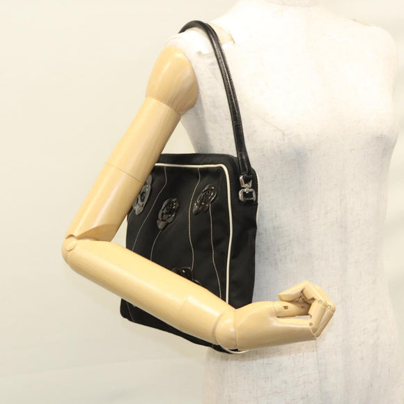 PRADA Shoulder Bag Nylon Black Auth MY310M