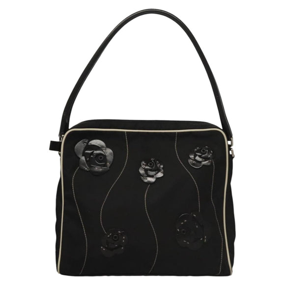 PRADA Shoulder Bag Nylon Black Auth MY310M