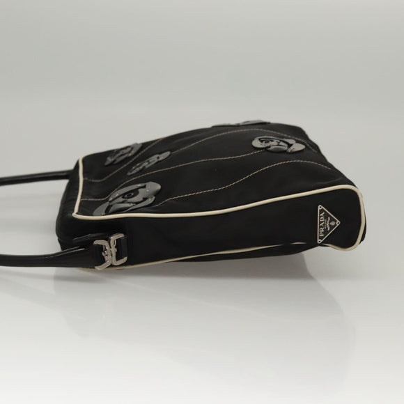 PRADA Shoulder Bag Nylon Black Auth MY310M