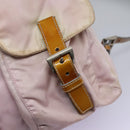 PRADA Backpack Nylon Pink Silver Auth MY315-18