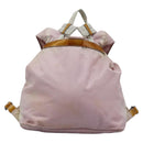 PRADA Backpack Nylon Pink Silver Auth MY315-3