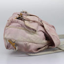 PRADA Backpack Nylon Pink Silver Auth MY315-5