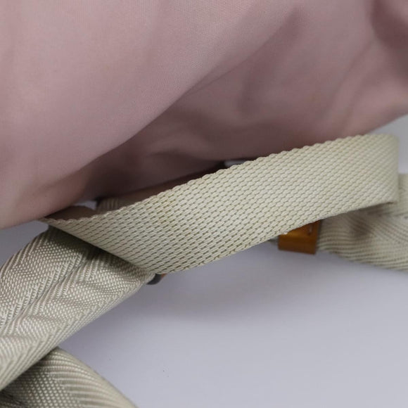 PRADA Backpack Nylon Pink Silver Auth MY315