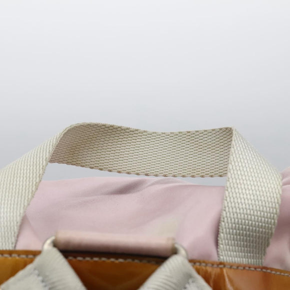 PRADA Backpack Nylon Pink Silver Auth MY315